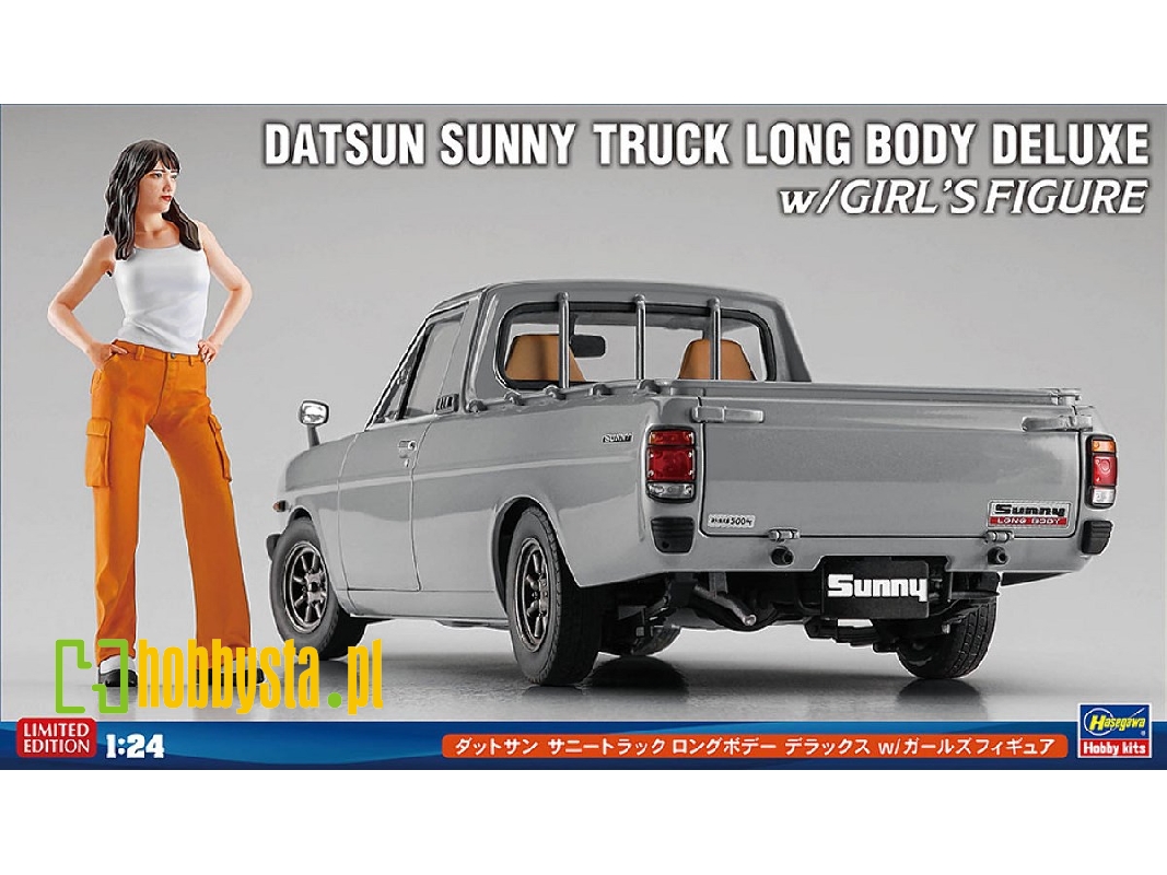 Datsun Sunny Truck Long Body Deluxe With Girl's Figure - zdjęcie 1
