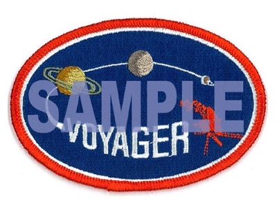 Unmanned Space Probe Voyager With Mission Emblem Patch - zdjęcie 2