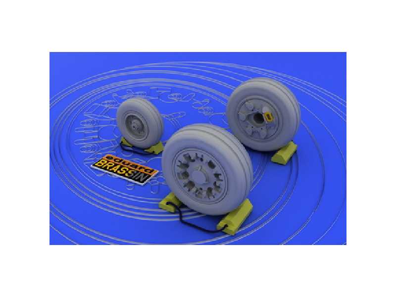 F-16A/ B wheels 1/48 - Tamiya - żywica i blaszki - zdjęcie 1 F-16A/ B wheels 1/48 - Tamiya - żywica i blaszki - zdjęcie 1