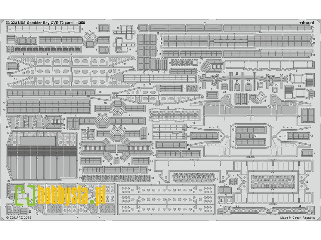USS Gambier Bay CVE-73 part 1 1/350 - HASEGAWA - zdjęcie 1
