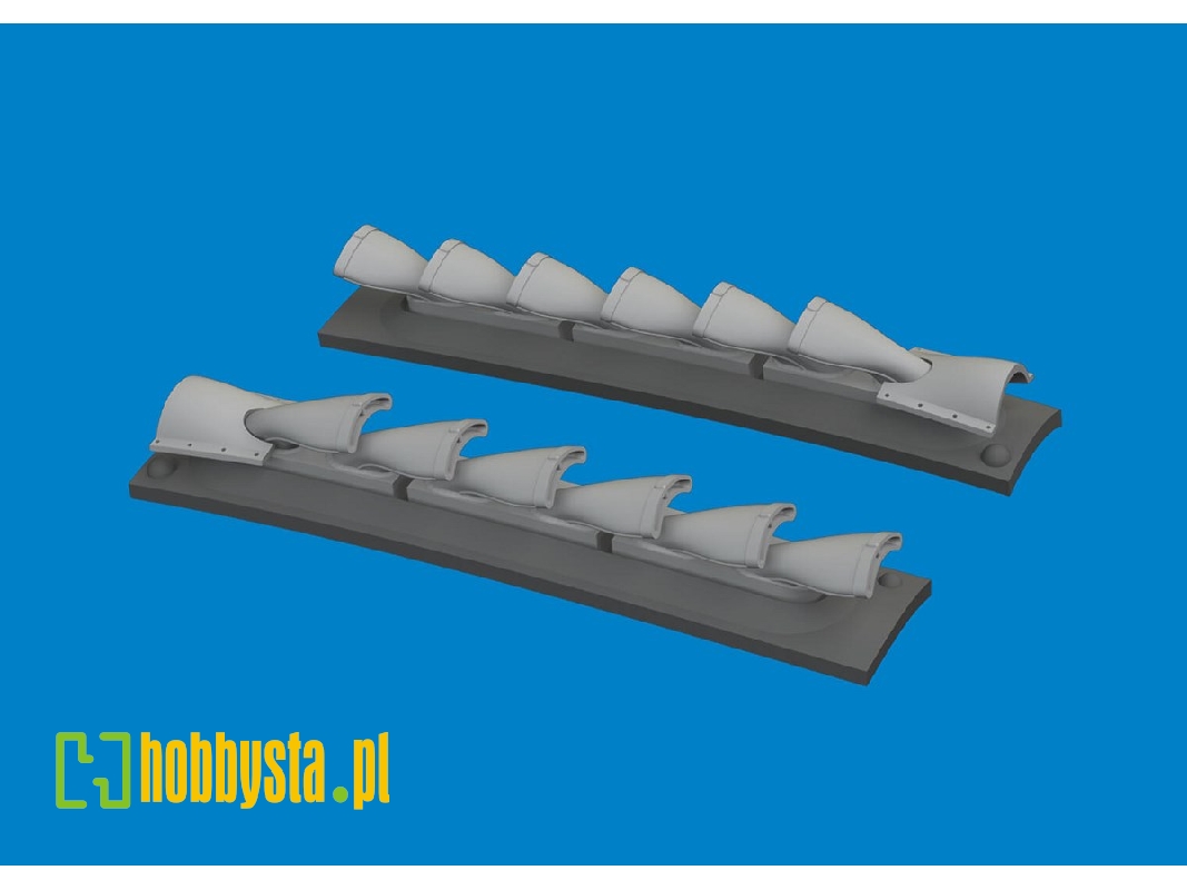 P-40 cold weather exhaust stacks fishtail PRINT 1/48 - EDUARD - zdjęcie 1 P-40 cold weather exhaust stacks fishtail PRINT 1/48 - EDUARD - zdjęcie 1
