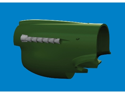 P-40 cold weather exhaust stacks fishtail PRINT 1/48 - EDUARD - zdjęcie 2