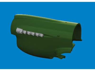 P-40 cold weather exhaust stacks rounded PRINT 1/48 - EDUARD - zdjęcie 2