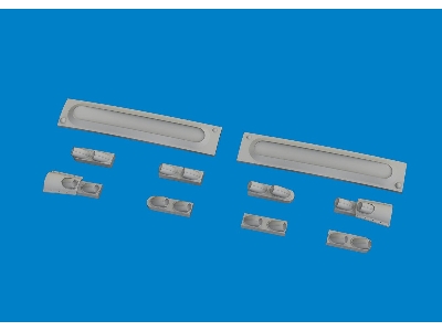 P-40 cold weather exhaust stacks rounded PRINT 1/48 - EDUARD - zdjęcie 3