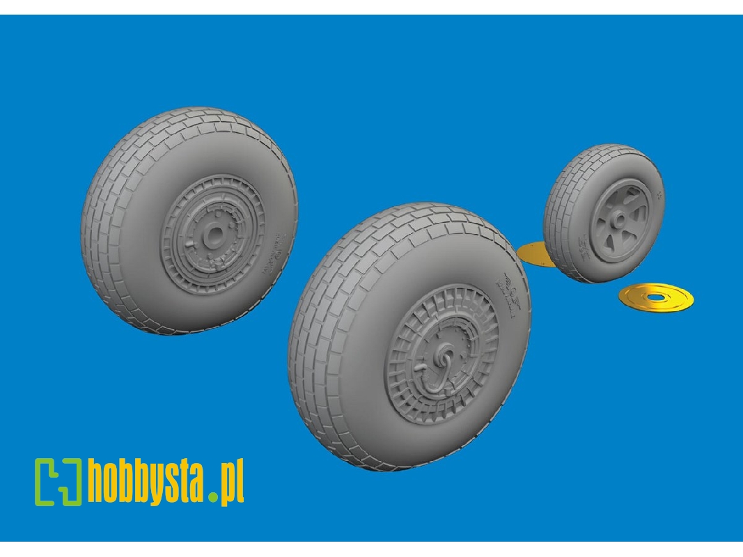 B-26G wheels 1/48 - ICM - zdjęcie 1 B-26G wheels 1/48 - ICM - zdjęcie 1