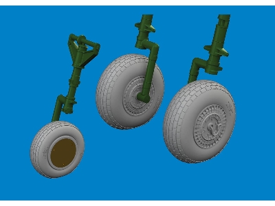 B-26G wheels 1/48 - ICM - zdjęcie 2
