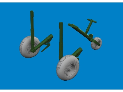 UH-60 wheels 1/48 - ICM - zdjęcie 2