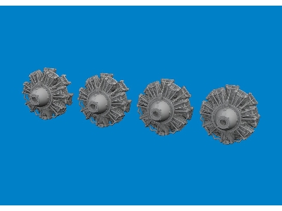 B-24D engines PRINT 1/48 - HOBBY BOSS - zdjęcie 1