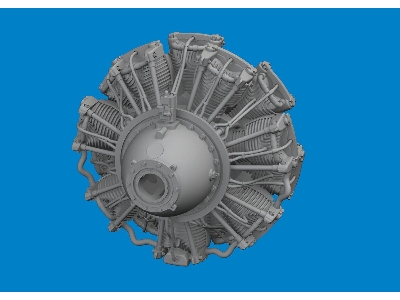 B-24D engines PRINT 1/48 - HOBBY BOSS - zdjęcie 2