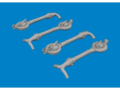 B-24D turbochargers PRINT 1/48 - HOBBY BOSS - zdjęcie 1