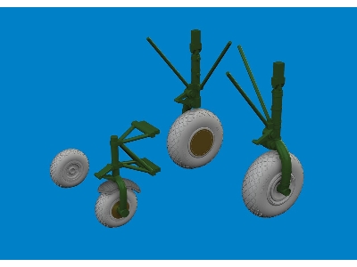 B-24D wheels 1/48 - HOBBY BOSS - zdjęcie 2