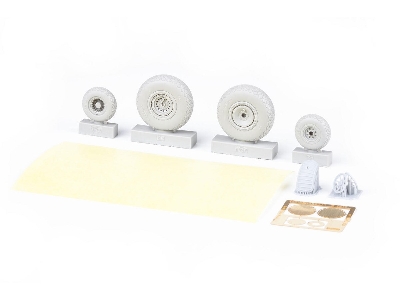 B-24D wheels 1/48 - HOBBY BOSS - zdjęcie 4