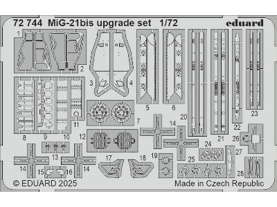 MiG-21bis upgrade set 1/72 - EDUARD - zdjęcie 1