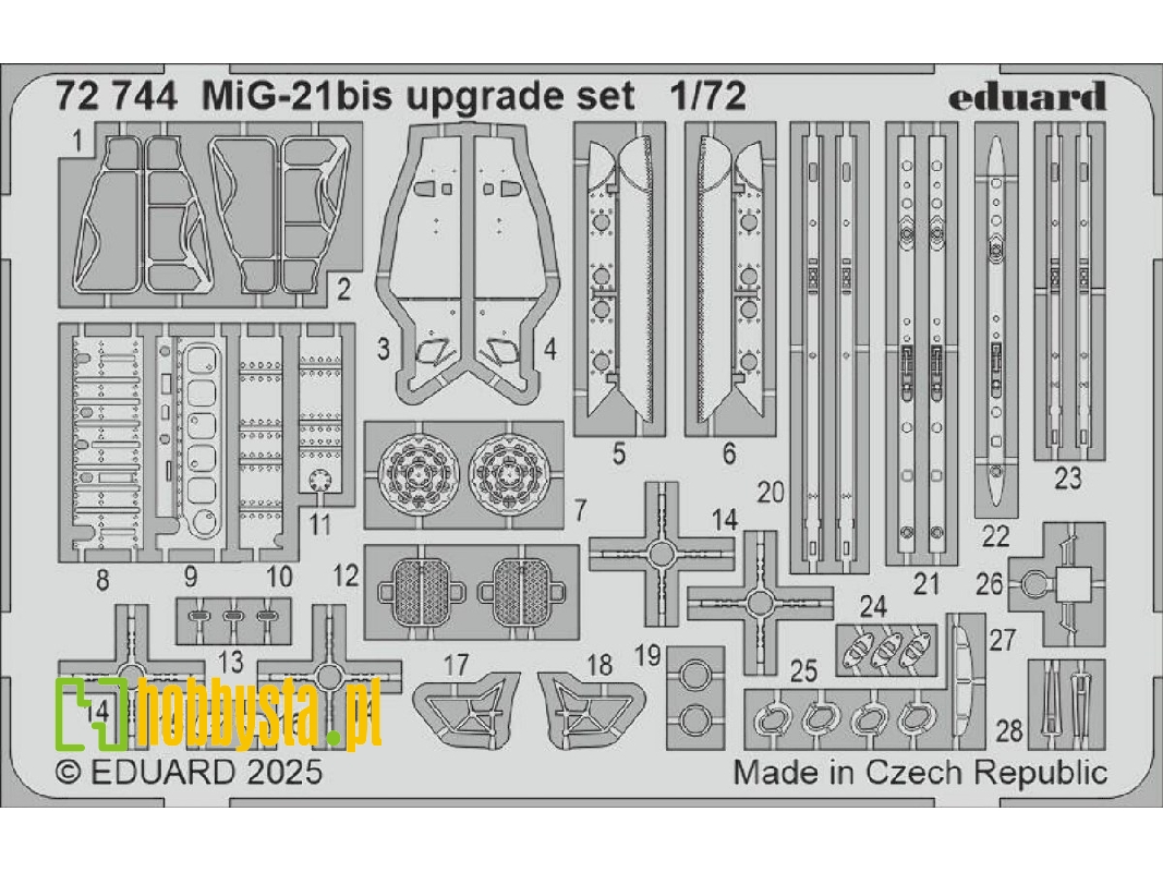 MiG-21bis upgrade set 1/72 - EDUARD - zdjęcie 1 MiG-21bis upgrade set 1/72 - EDUARD - zdjęcie 1