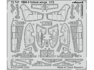 TBM-3 folded wings 1/72 - HOBBY BOSS - zdjęcie 1