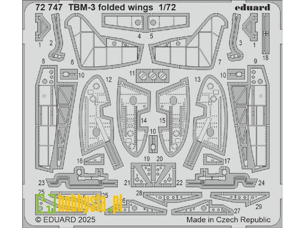 TBM-3 folded wings 1/72 - HOBBY BOSS - zdjęcie 1 TBM-3 folded wings 1/72 - HOBBY BOSS - zdjęcie 1