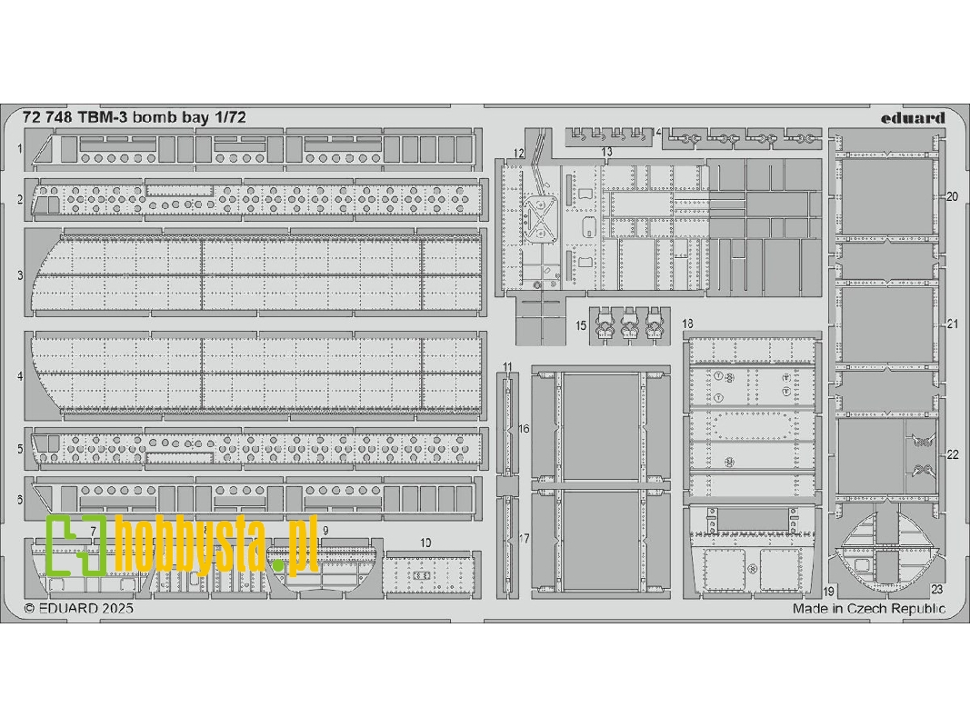 TBM-3 bomb bay 1/72 - HOBBY BOSS - zdjęcie 1 TBM-3 bomb bay 1/72 - HOBBY BOSS - zdjęcie 1