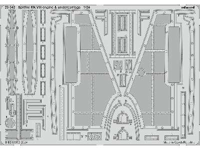 Spitfire Mk. VIII engine & undercarriage 1/24 - AIRFIX - zdjęcie 1