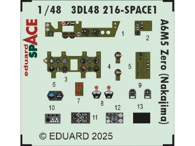 A6M5 Zero (Nakajima) SPACE 1/48 - FINE MOLDS - zdjęcie 3