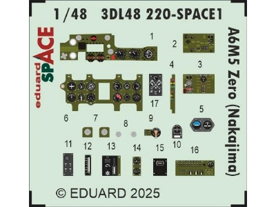 A6M5 Zero (Nakajima) SPACE 1/48 - EDUARD - zdjęcie 3