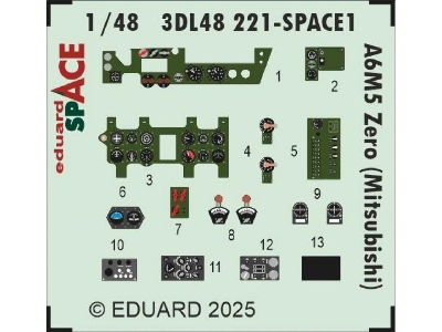 A6M5 Zero (Mitsubishi) SPACE 1/48 - FINE MOLDS - zdjęcie 3