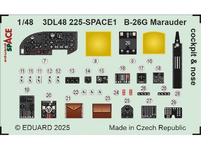 B-26G Marauder cockpit & nose SPACE 1/48 - ICM - zdjęcie 3