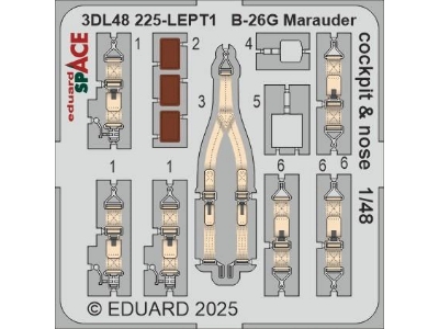 B-26G Marauder cockpit & nose SPACE 1/48 - ICM - zdjęcie 4