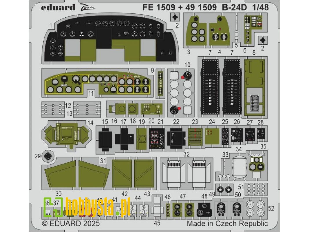B-24D cockpit & engines 1/48 - HOBBY BOSS