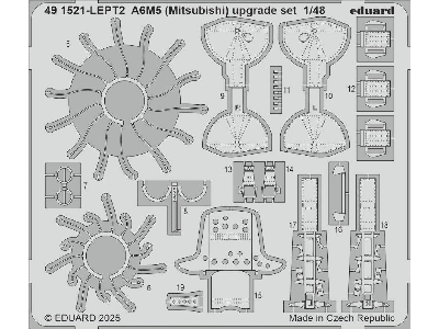 A6M5 (Mitsubishi) upgrade set 1/48 - EDUARD - zdjęcie 1