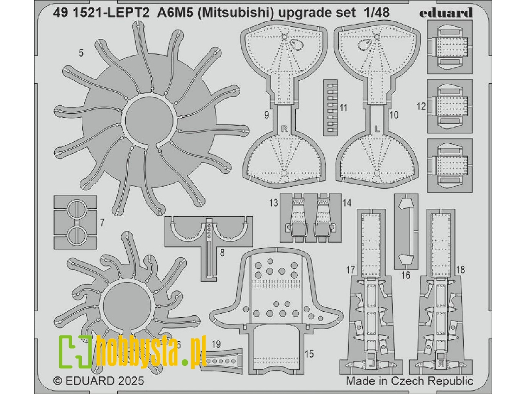 A6M5 (Mitsubishi) upgrade set 1/48 - EDUARD - zdjęcie 1 A6M5 (Mitsubishi) upgrade set 1/48 - EDUARD - zdjęcie 1