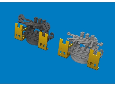 IJN Type 96 25mm AA gun (triple) PRINT 1/350 - zdjęcie 2