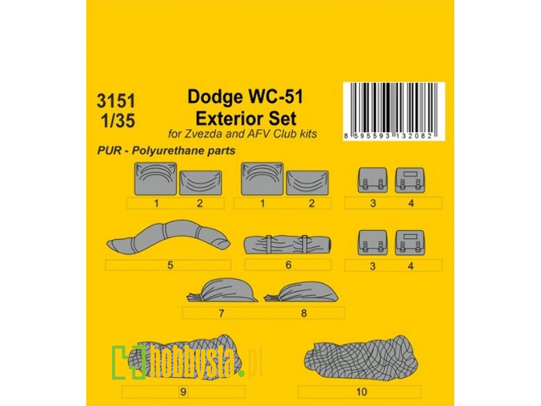 Dodge Wc-51 Exterior Set (For Zvezda And Afv Club) - zdjęcie 1