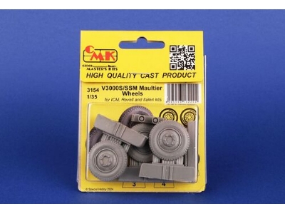 V3000s/Ssm Maultier Wheels (For Icm, Revell, Italeri) - zdjęcie 2