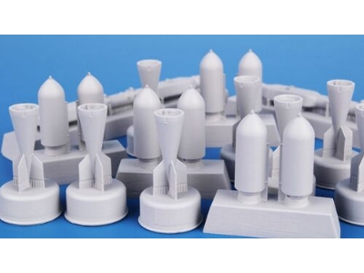 Iaf Quadruple Rack With 100kg Bombs (2pcs) (For Smb-2, Sa'ar And Mirage Iii Kits)) - zdjęcie 7