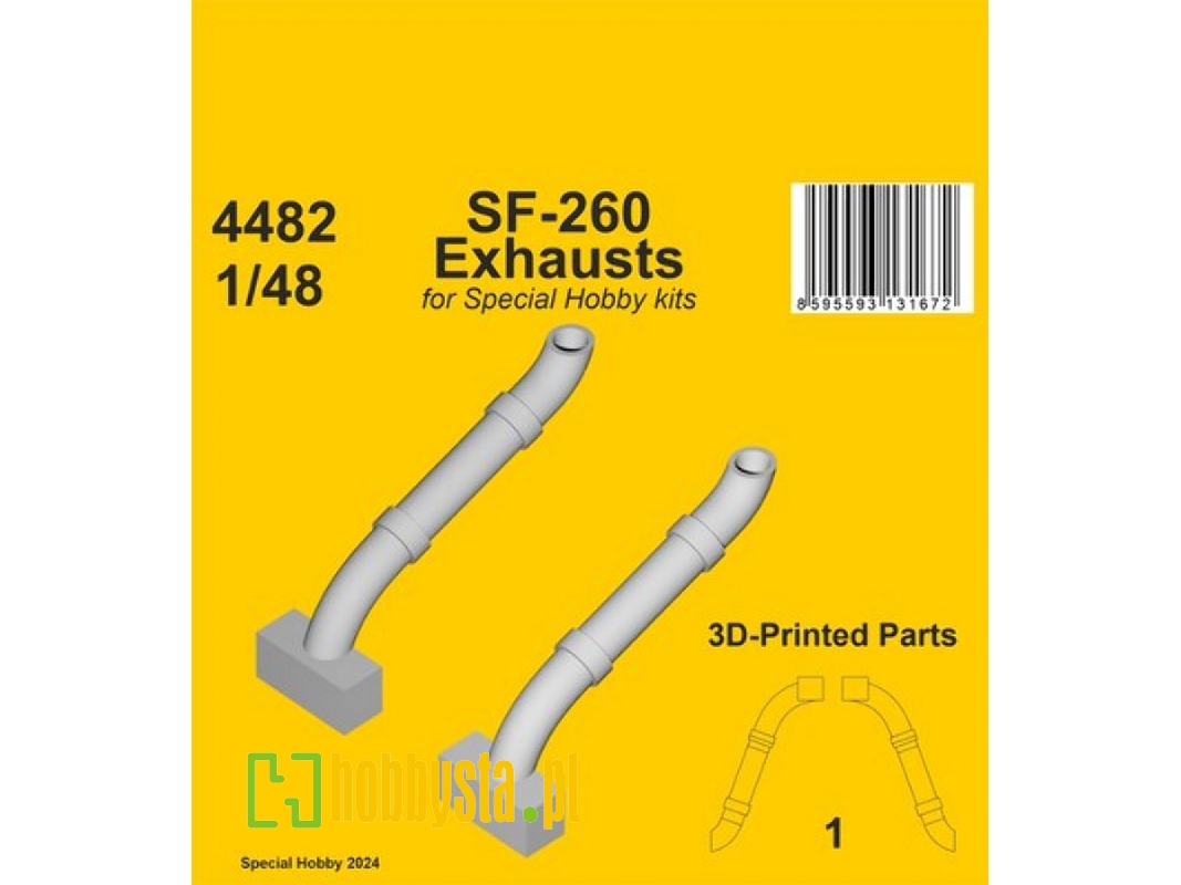 Sf-260 Exhausts (For Special Hobby Kits) - zdjęcie 1 Sf-260 Exhausts (For Special Hobby Kits) - zdjęcie 1