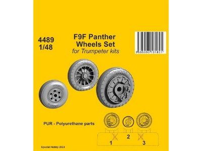 F9f Panther Wheels Set (For Trumpeter Kits) - zdjęcie 1