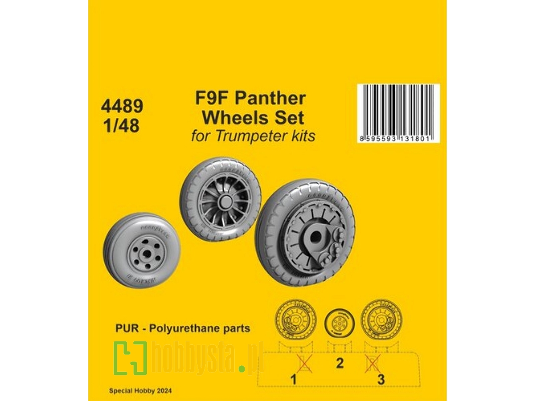 F9f Panther Wheels Set (For Trumpeter Kits) - zdjęcie 1 F9f Panther Wheels Set (For Trumpeter Kits) - zdjęcie 1
