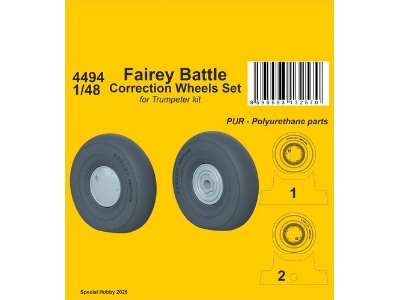 Fairey Battle Correction Wheels Set (For Trumpeter) - zdjęcie 1