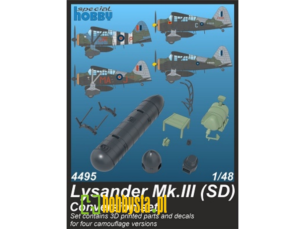 Westalnd Lysander Mk.Iii (Sd) - Conversion Set (For Airfix Kits) - zdjęcie 1 Westalnd Lysander Mk.Iii (Sd) - Conversion Set (For Airfix Kits) - zdjęcie 1