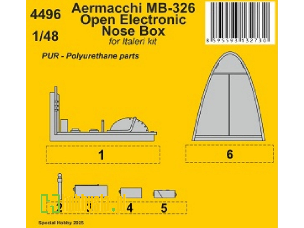 Aermacchi Mb-326 - Open Electronic Nose Box (For Italeri Kits) - zdjęcie 1 Aermacchi Mb-326 - Open Electronic Nose Box (For Italeri Kits) - zdjęcie 1