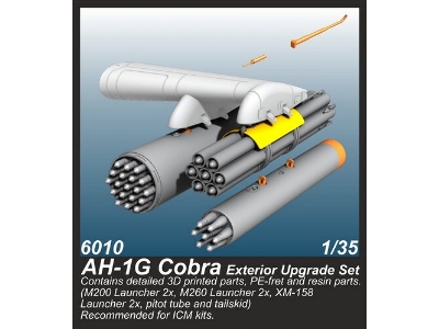 Ah-1g Cobra Exterior Upgrade Set (For Icm Kits) - zdjęcie 1