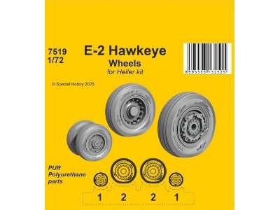 E-2 Hawkeye Wheels (For Heller) - zdjęcie 1