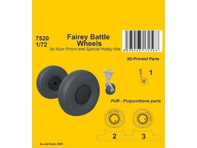 Fairey Battle Wheels (For Azur-frrom And Special Hobby) - zdjęcie 1