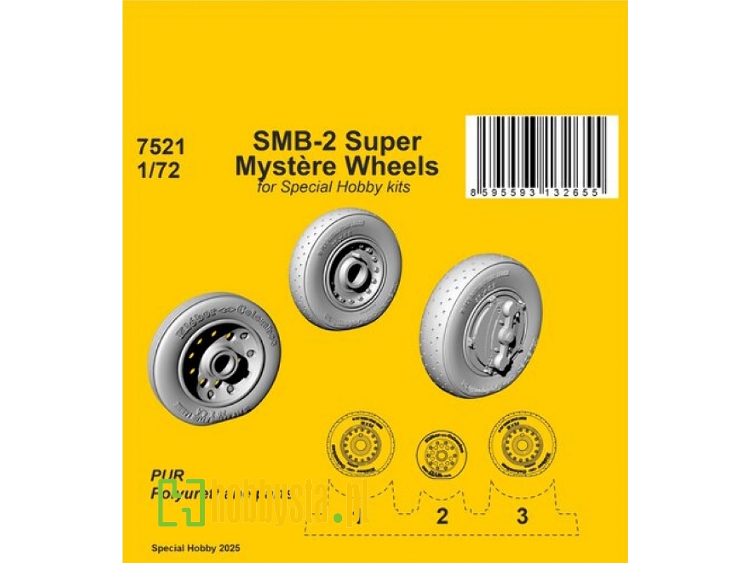 Smb-2 Super Mystère Wheels (For Special Hobby) - zdjęcie 1 Smb-2 Super Mystère Wheels (For Special Hobby) - zdjęcie 1