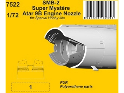 Smb-2 Super Mystere - Atar 9b Engine Nozzle (For Special Hobby Kits) - zdjęcie 1