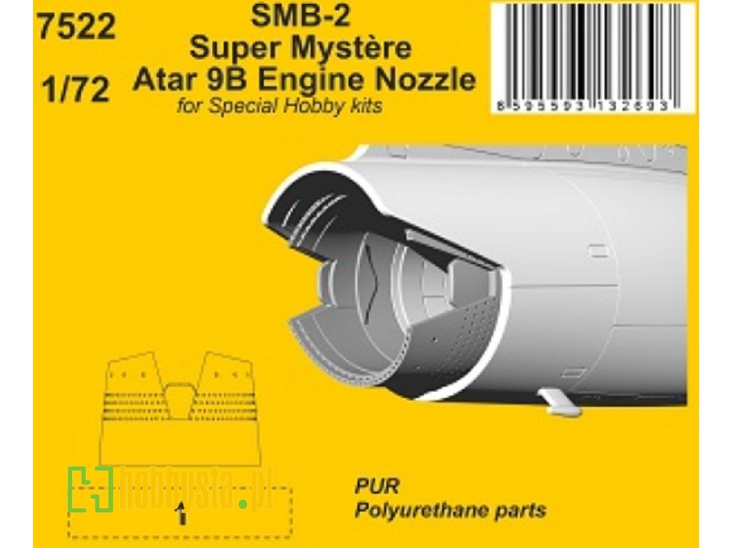 Smb-2 Super Mystere - Atar 9b Engine Nozzle (For Special Hobby Kits) - zdjęcie 1 Smb-2 Super Mystere - Atar 9b Engine Nozzle (For Special Hobby Kits) - zdjęcie 1