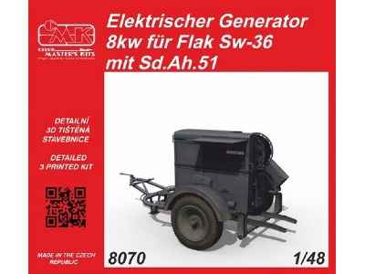 Elektrischer Generator 8kw Fur Flak Sw-36 Mit Sd.Ah.51 - zdjęcie 1