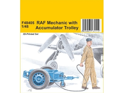 Raf Mechanic With Accumulator Trolley - zdjęcie 1