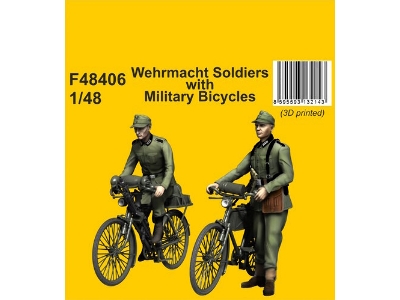 Wehrmacht Soldiers With Military Bicycles - zdjęcie 1