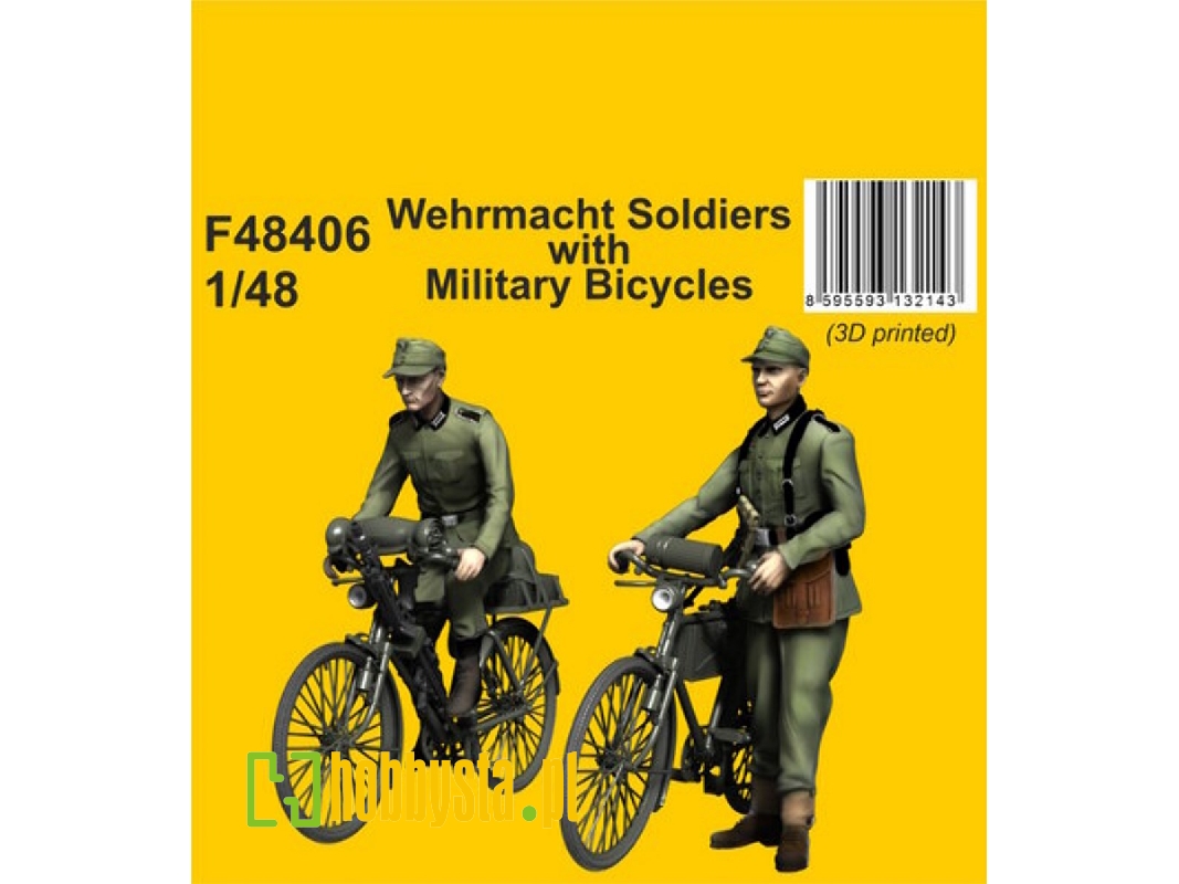 Wehrmacht Soldiers With Military Bicycles - zdjęcie 1 Wehrmacht Soldiers With Military Bicycles - zdjęcie 1